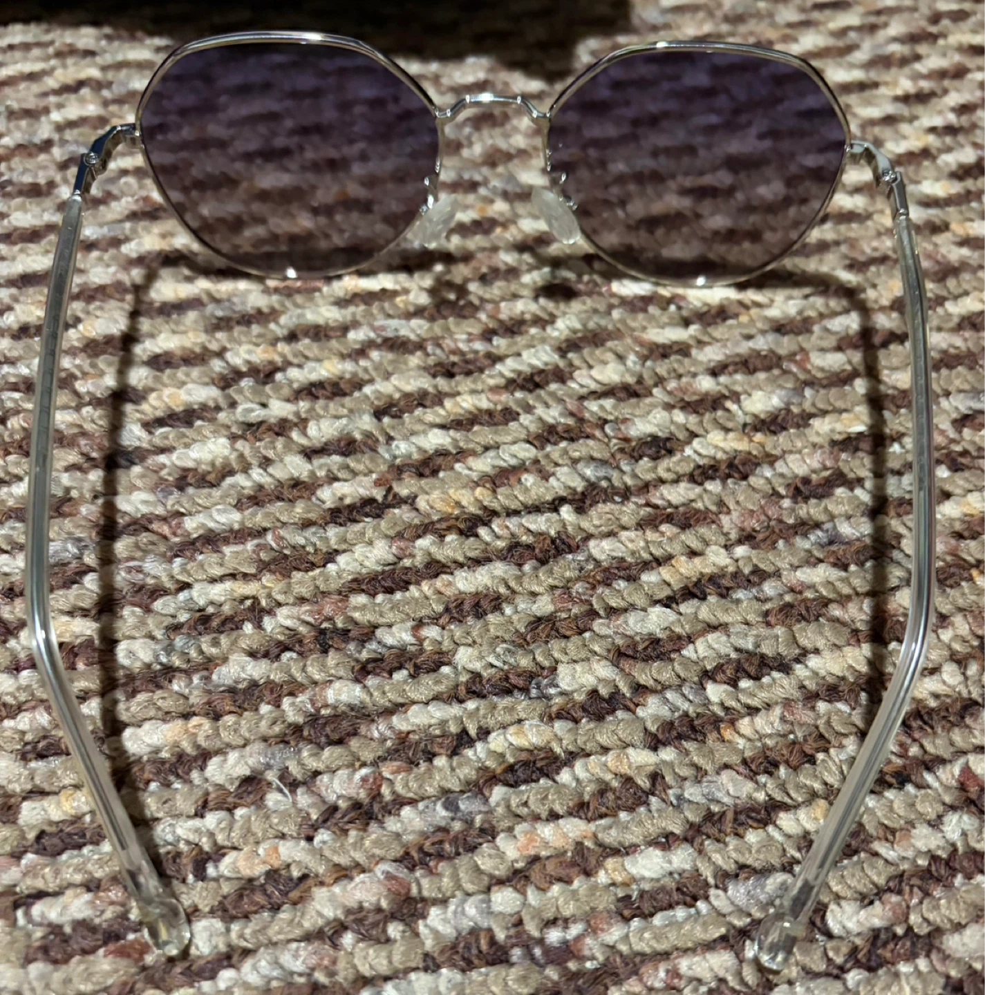 Octagonal Sunglasses - Silver Frame - photo 2