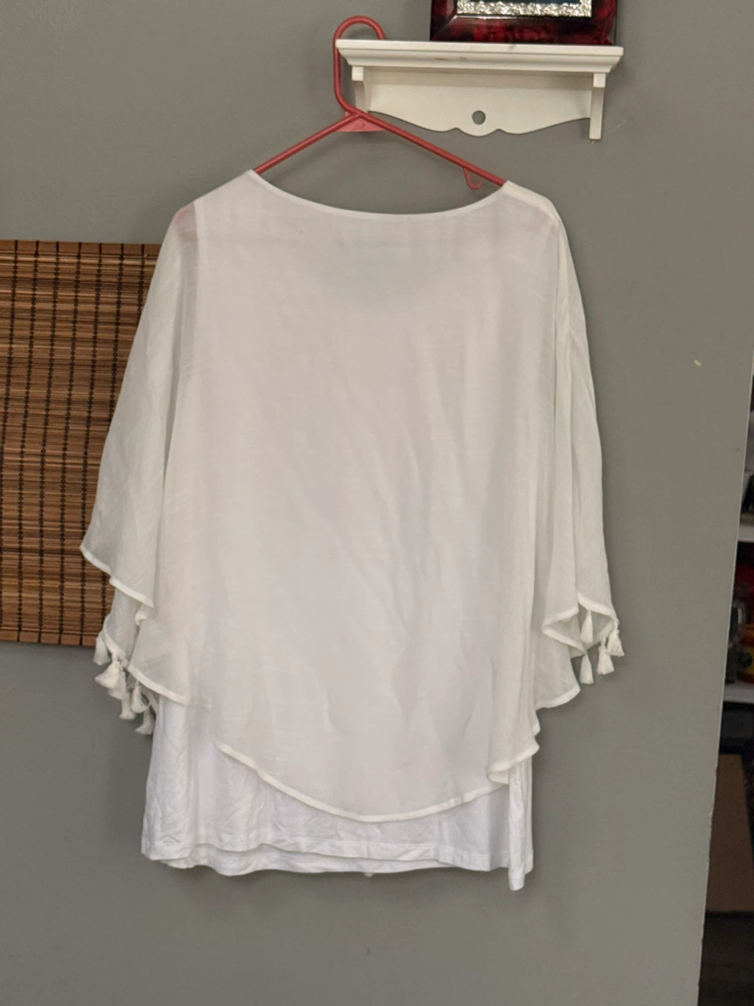 AGB Woman White Tunic Top Size 2X Brand New $58 Tag - photo 4