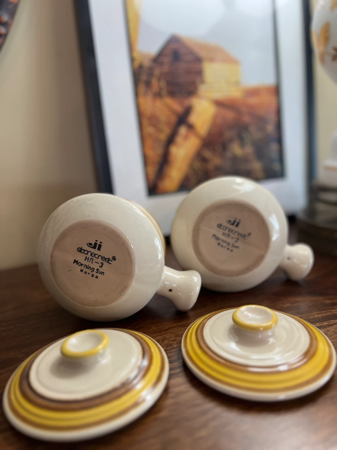 Vintage Stonecrest "Morning Sun" Soup Bowls - photo 4