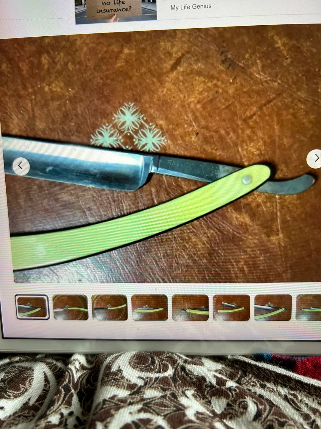 Vintage George W. Korn Straight Razor 🐞