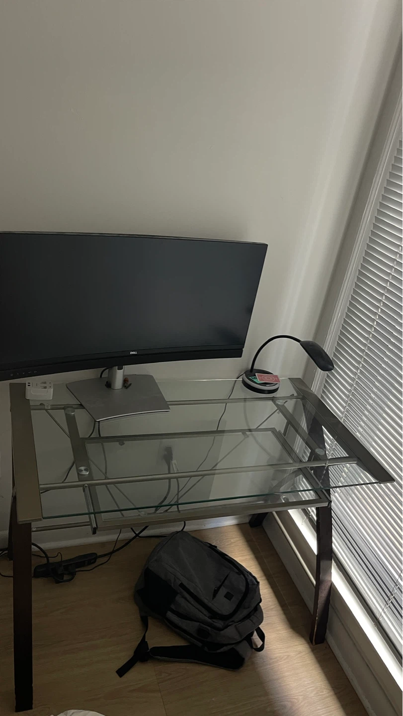 Glass Top Desk - photo 4