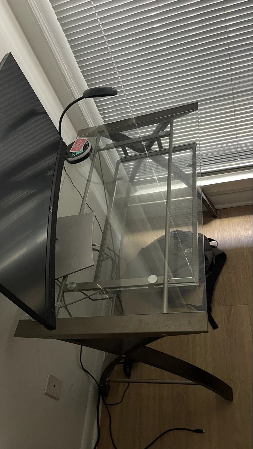 Glass Top Desk - photo 2