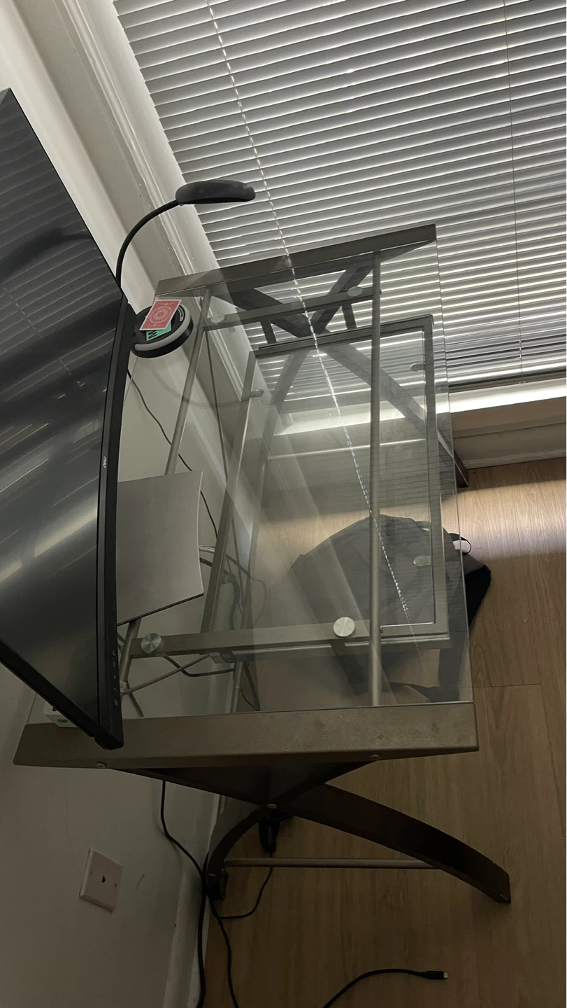 Glass Top Desk - photo 3