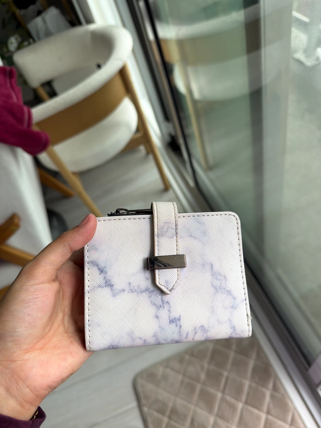 Marble Print Bifold Wallet