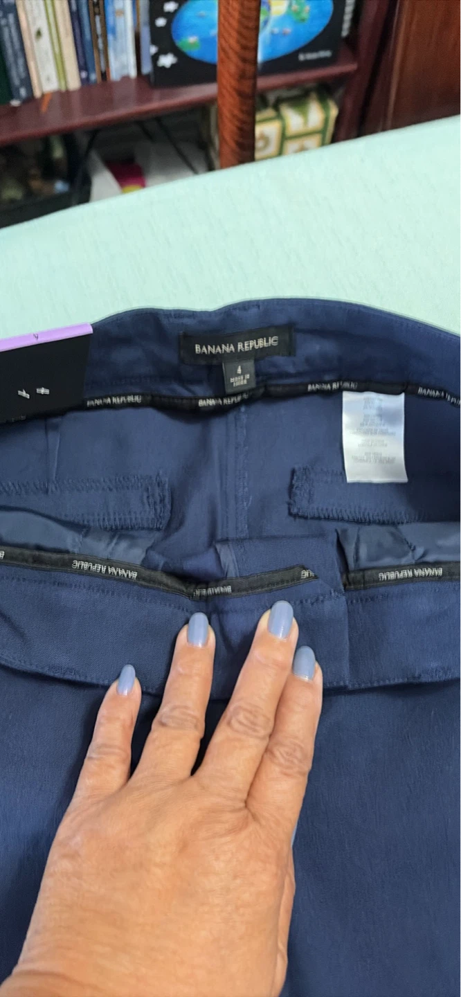 Banana Republic Navy Blue Pants Size 4 - photo 3