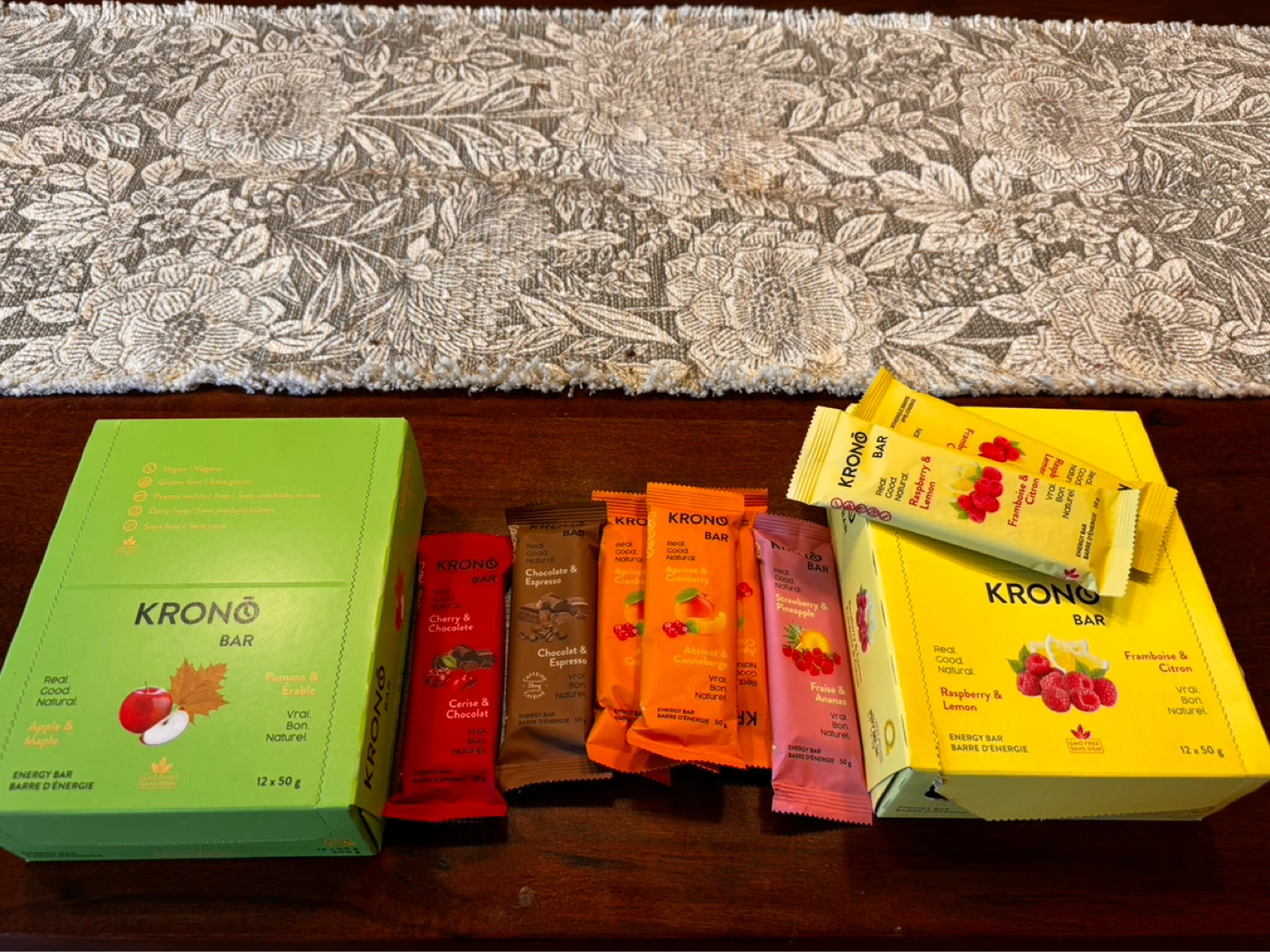 Krono Energy Bars Variety Pack - 5 Flavours