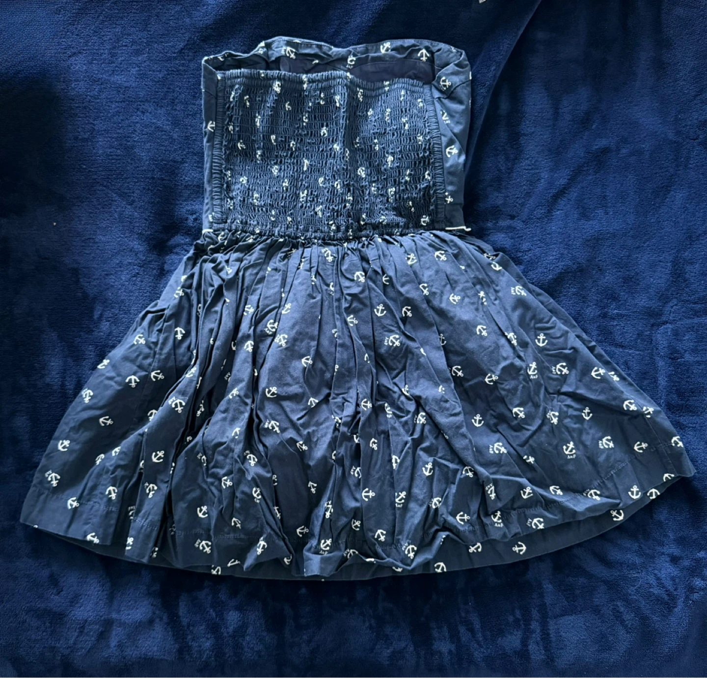 Abercrombie & Fitch Strapless Anchor Print Dress - photo 2