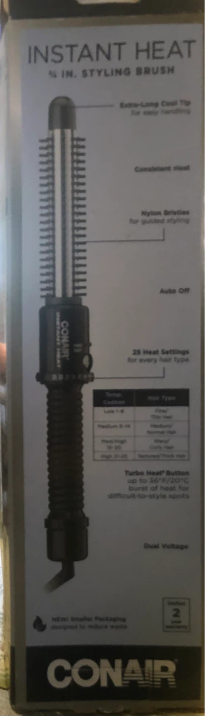 Conair Instant Heat 3/4 In. Styling Brush