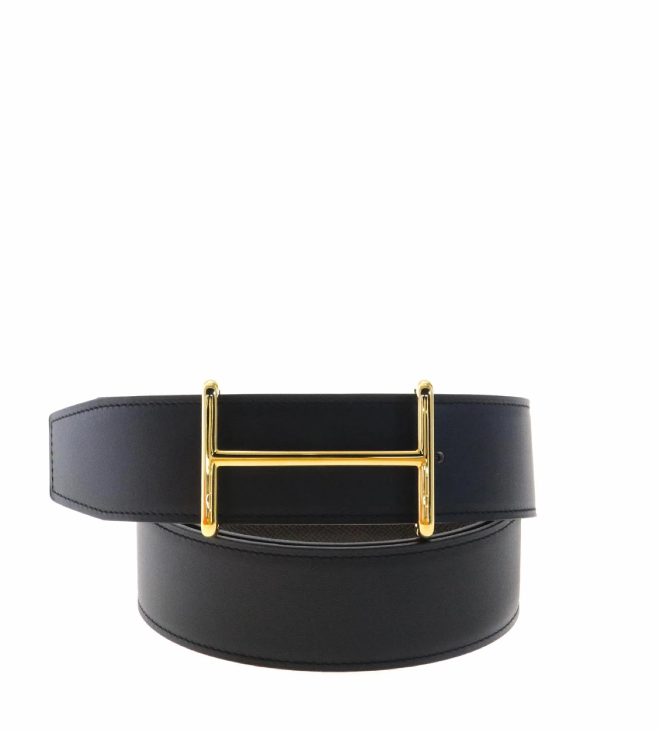 Hermès Reversible H Belt - Black/Brown Leather