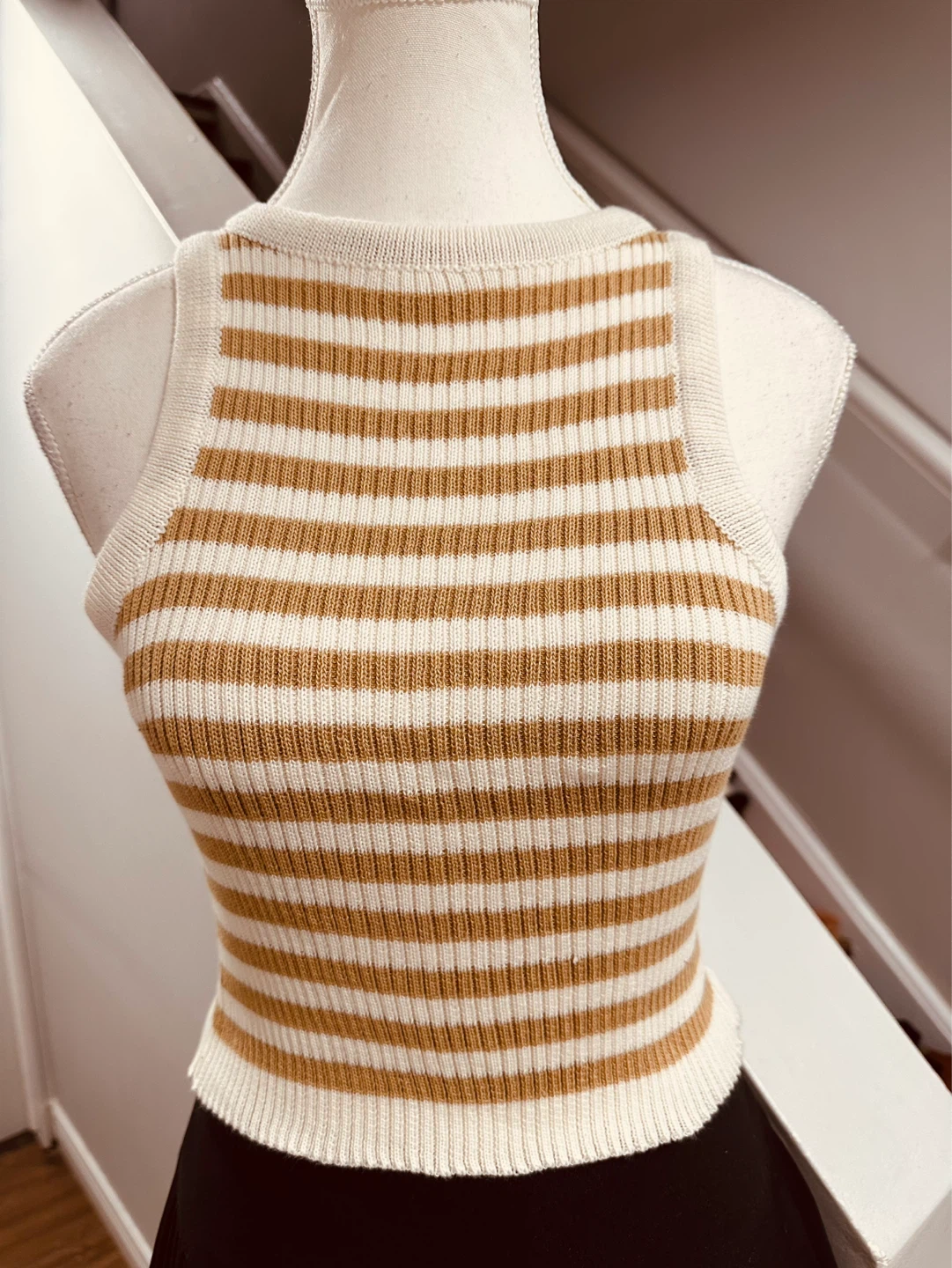 Striped Knit Tank Top
