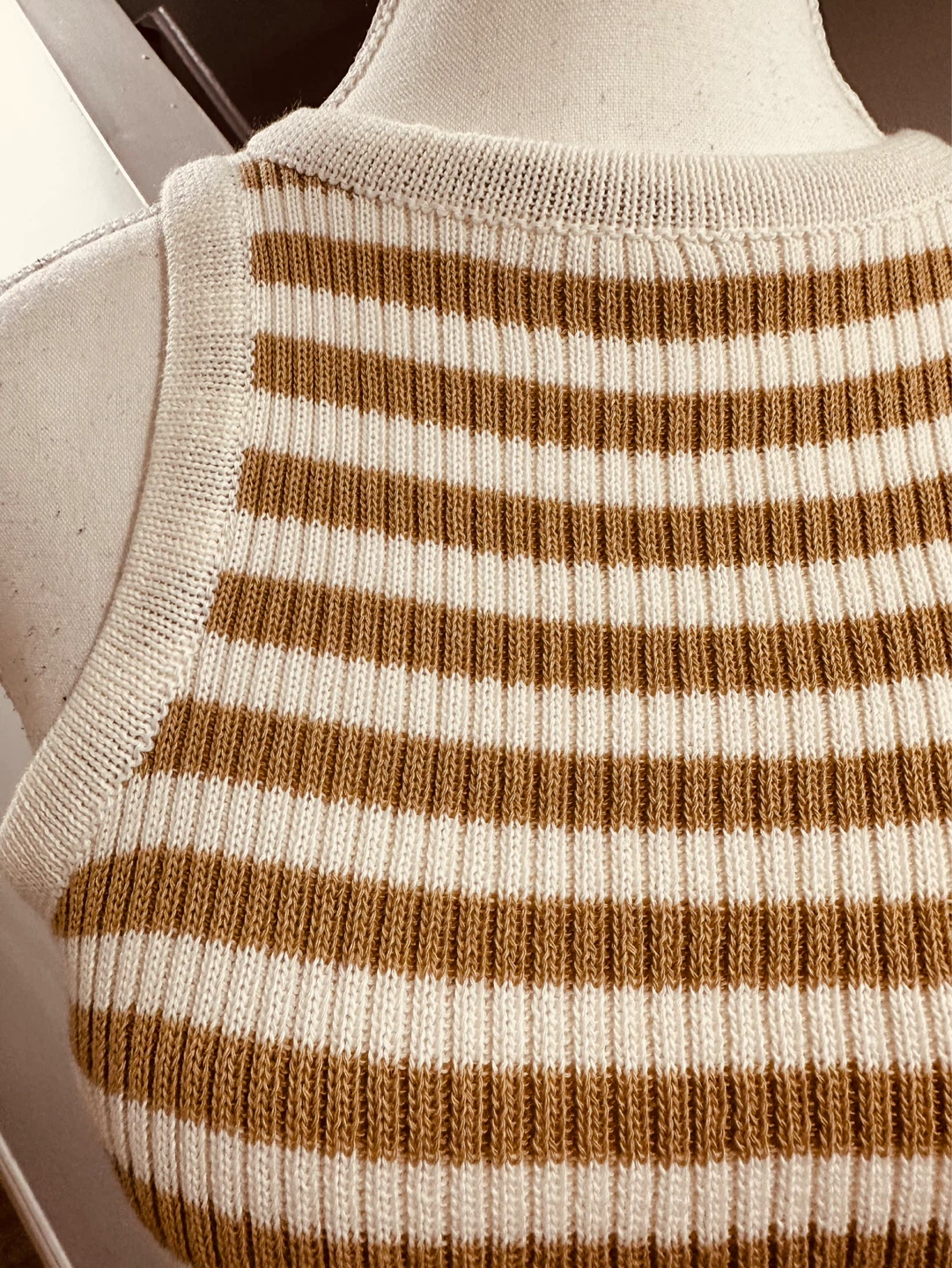 Striped Knit Tank Top - photo 2