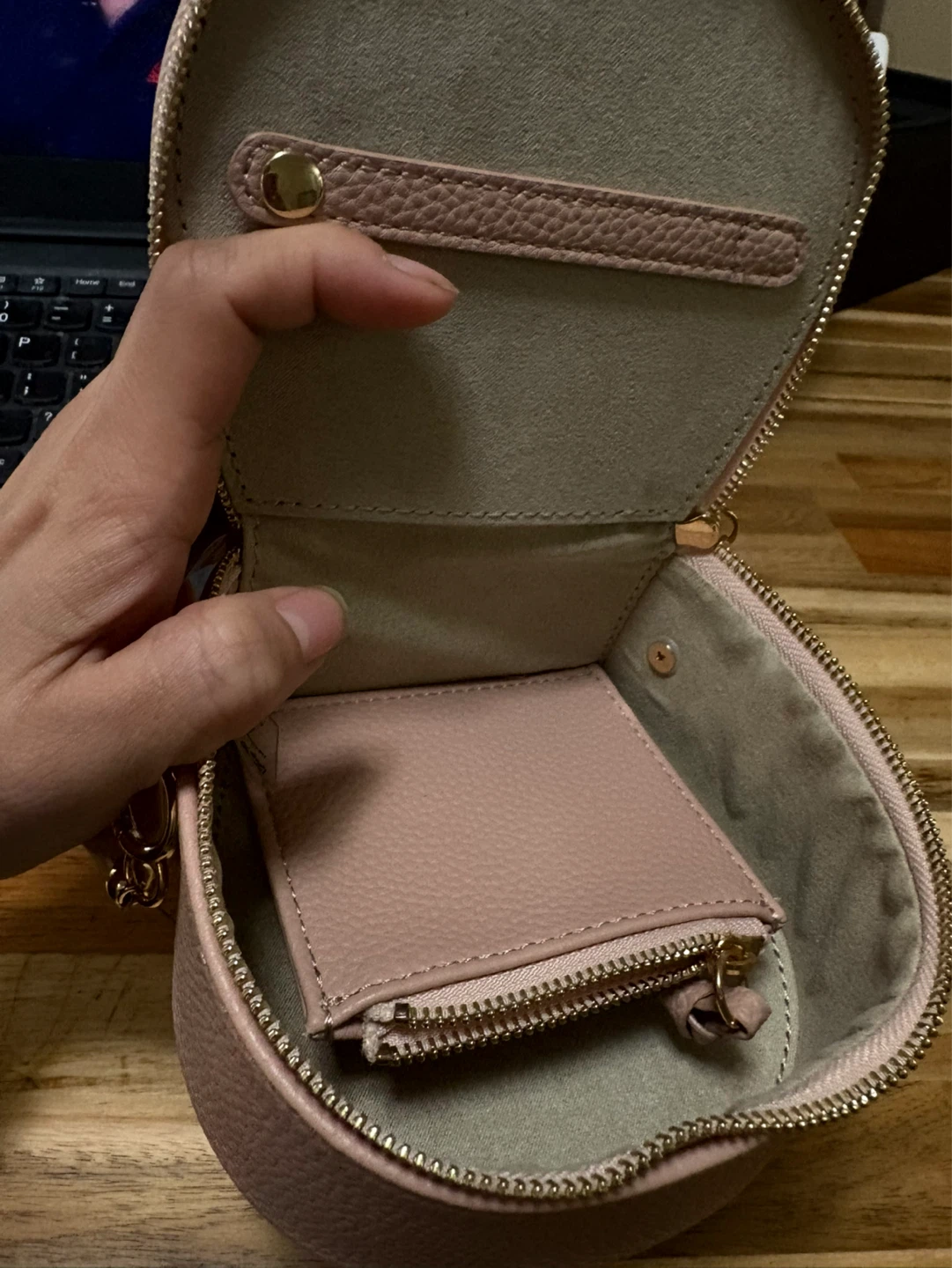 Chloe Mini Bag - Pink Pebble Grain Leather - photo 5