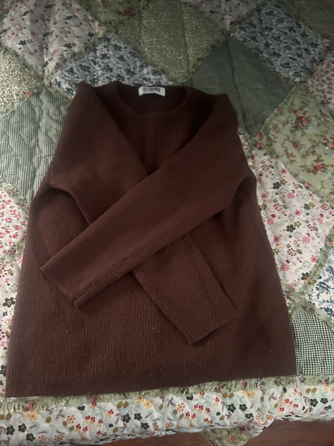 Brown Long Sleeve Sweater