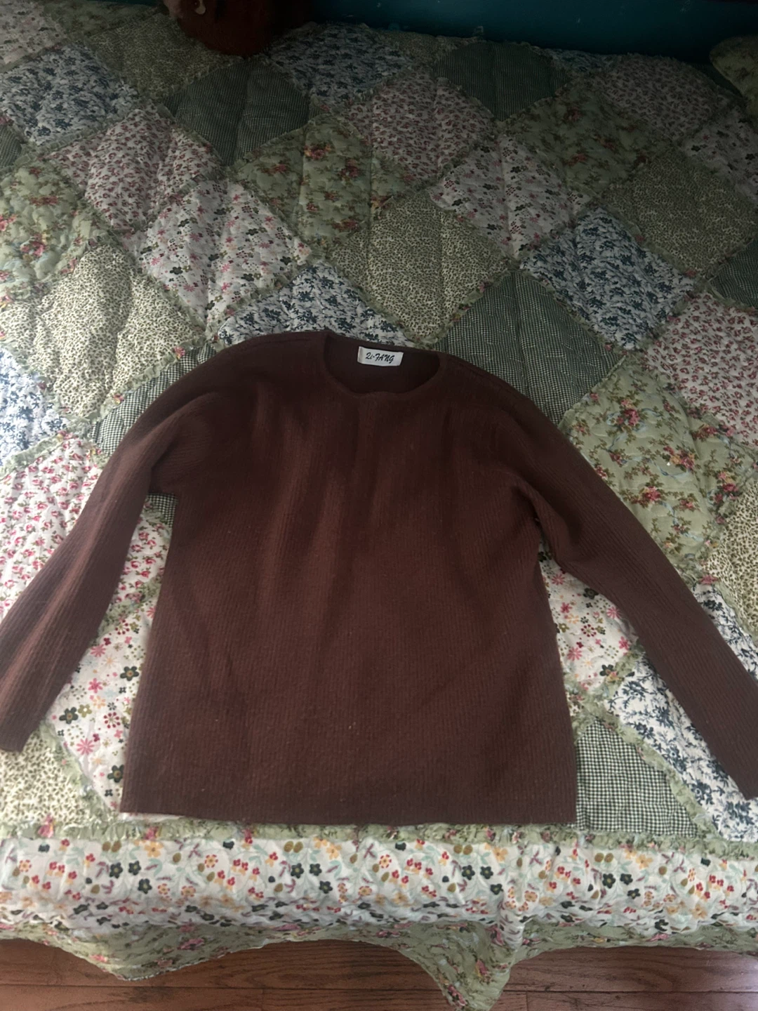 Brown Long Sleeve Sweater - photo 2