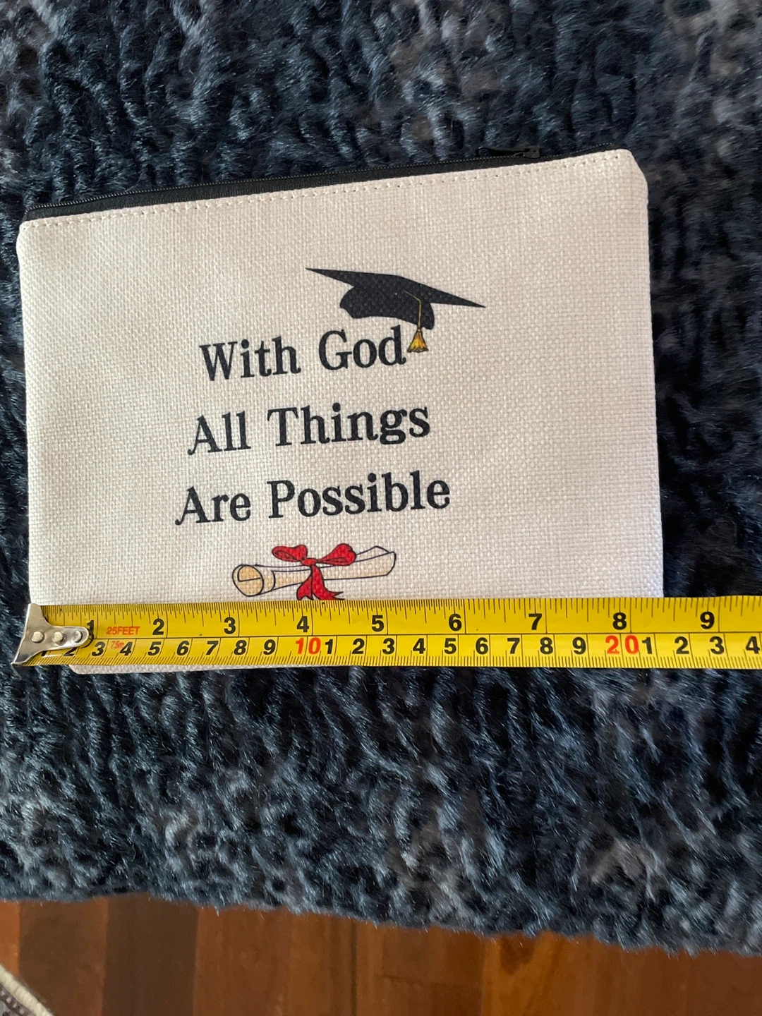 Graduation Pouch - With God All Things Are Possible - photo 3