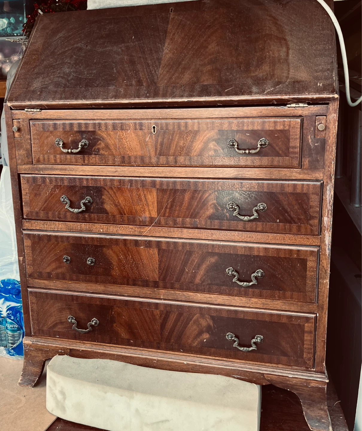 Antique Secretary Desk with Drawers