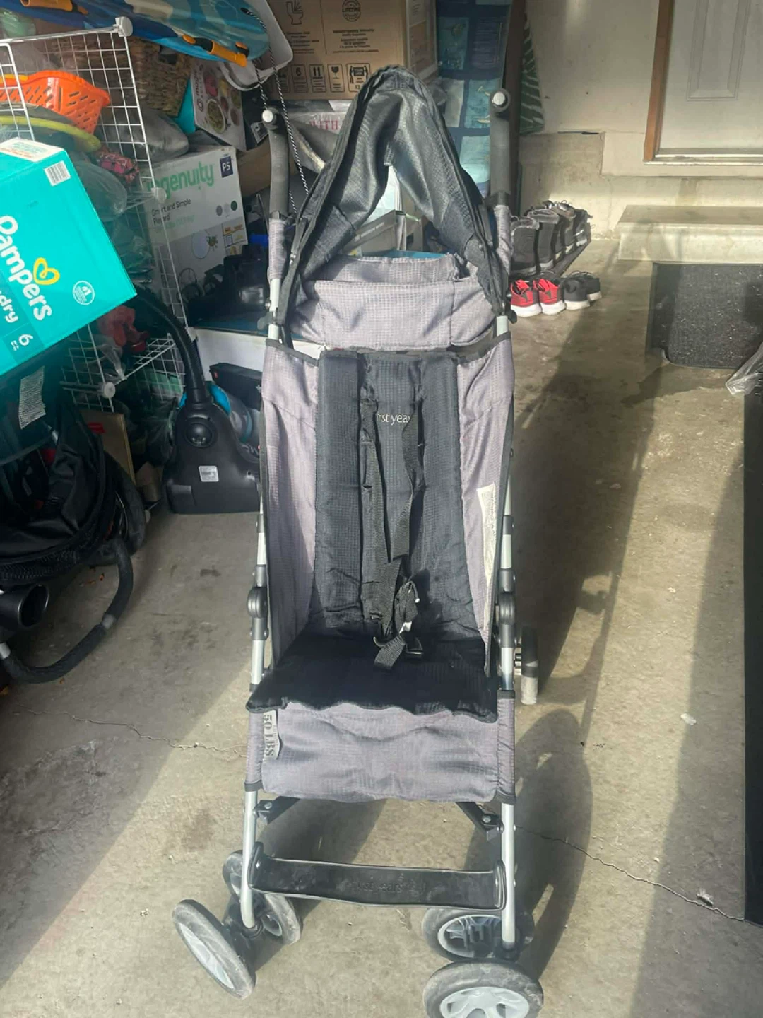 Grey Graco Lightweight Stroller