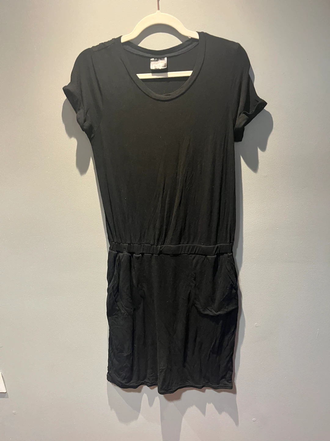 32 Degrees Cool Black T-Shirt Dress Size S