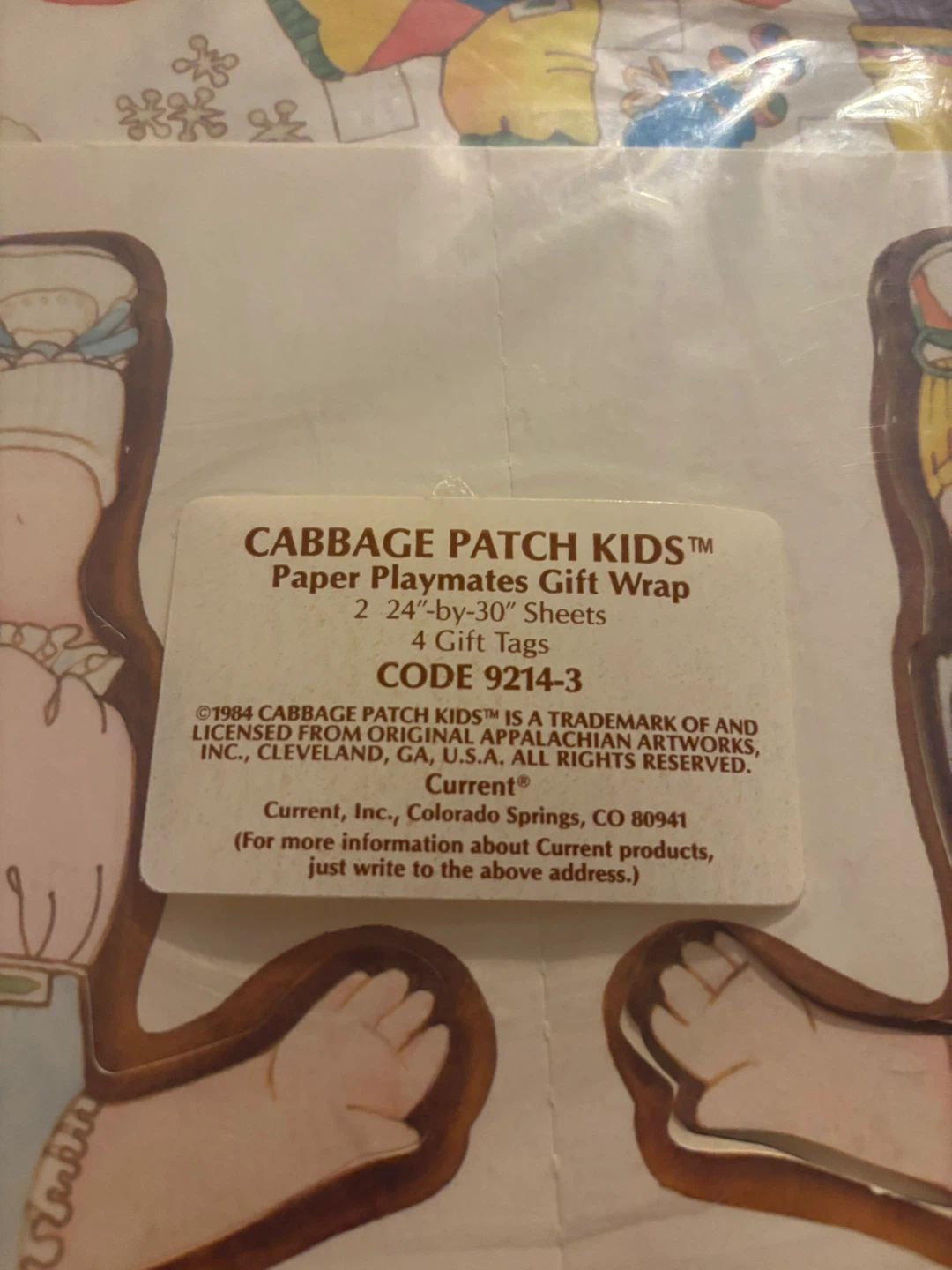 Cabbage Patch Kids Paper Playmates Gift Wrap & Gift Tags - photo 4