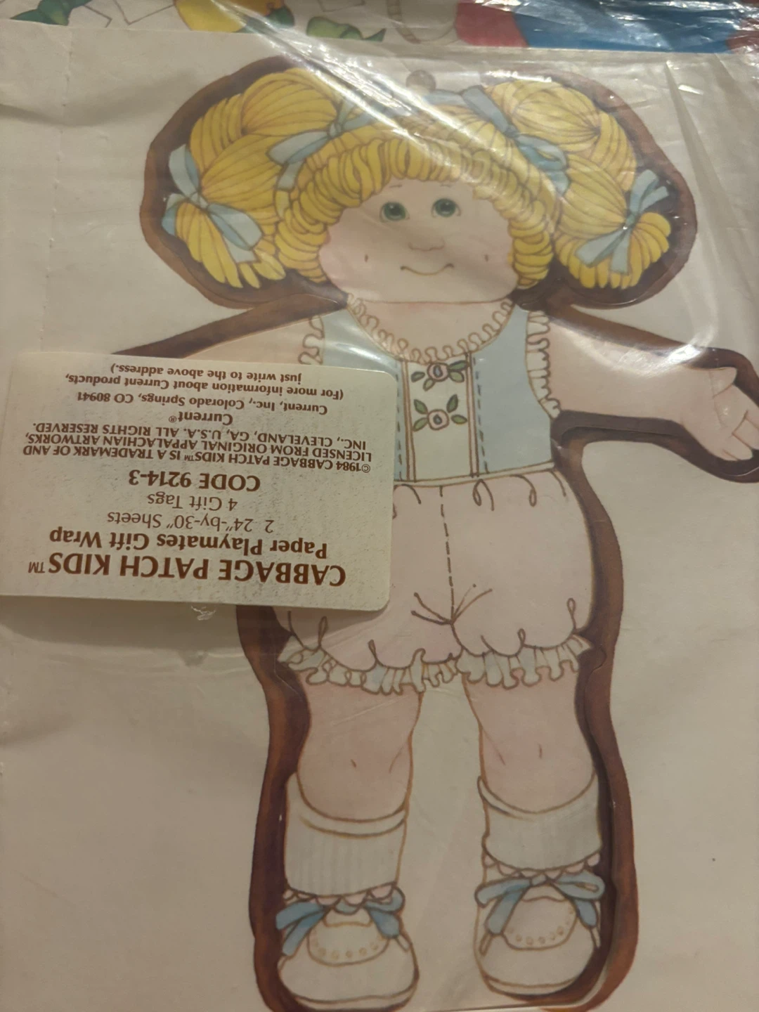 Cabbage Patch Kids Paper Playmates Gift Wrap & Gift Tags - photo 2