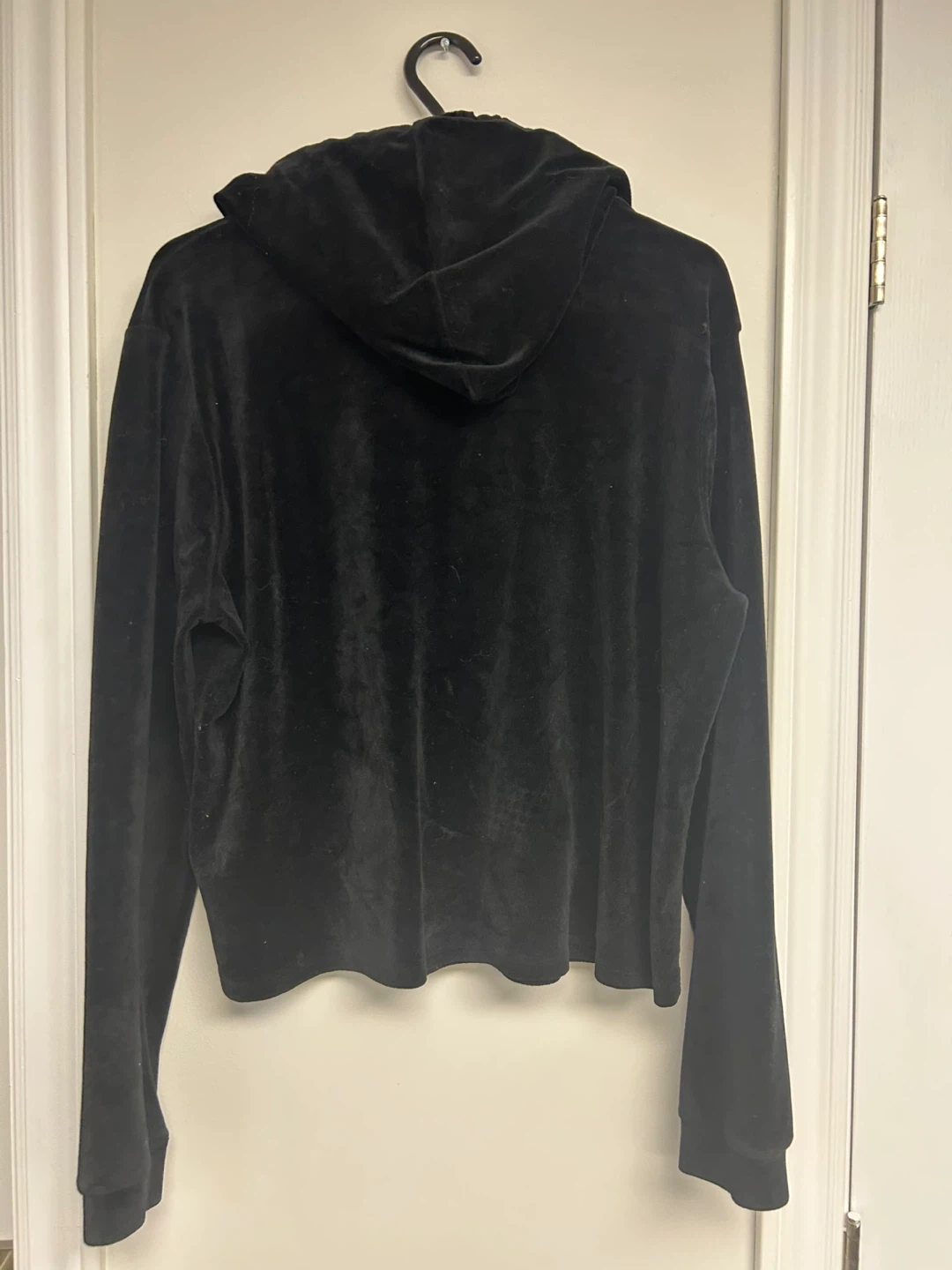 Black Velour Hoodie & Leggings Set "Nineties Babe" - Size 1X - photo 3
