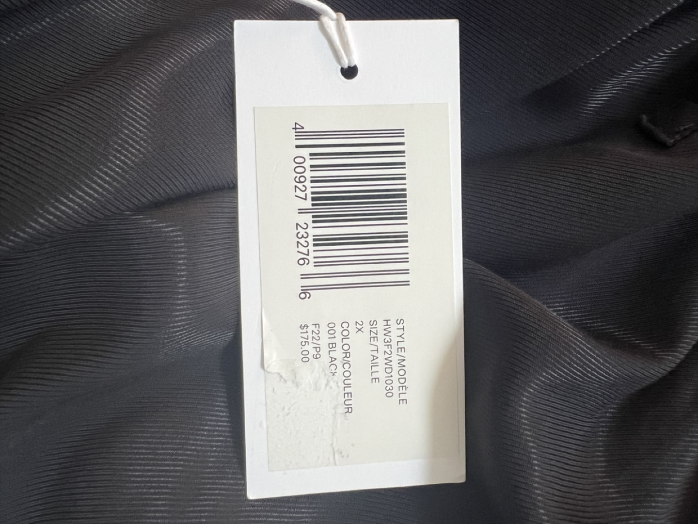 NEW Hudson North Black Viscose Wrap Dress Size 2X - photo 4