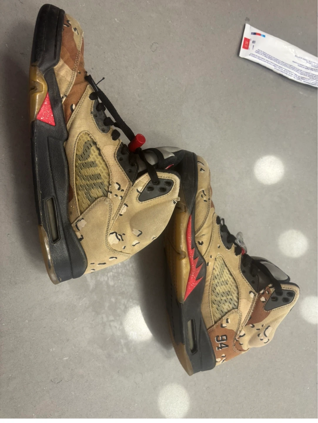 Jordan 5 Supreme Camo Sneakers - photo 5