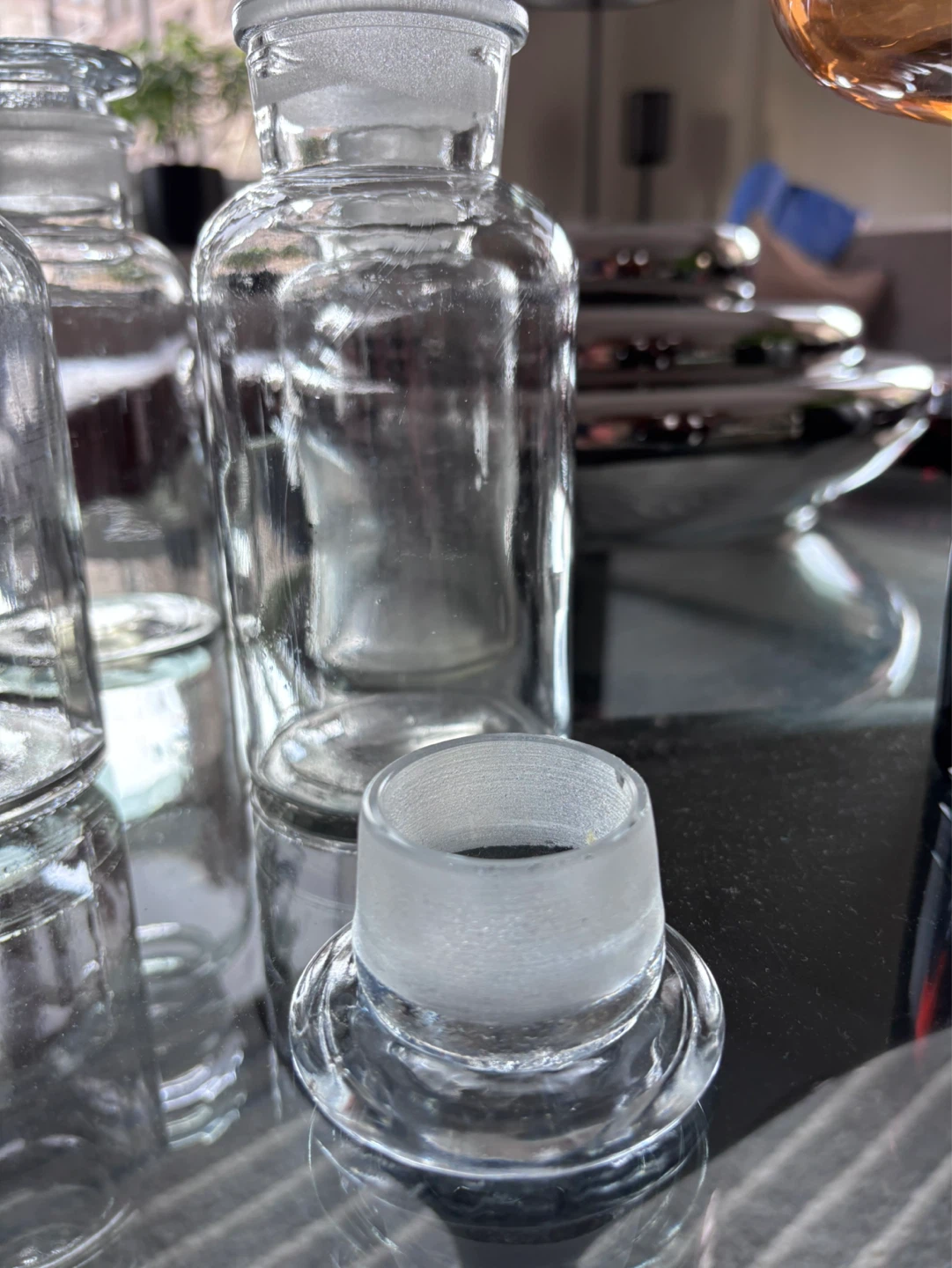 Glass Apothecary bottle with Lid - photo 2