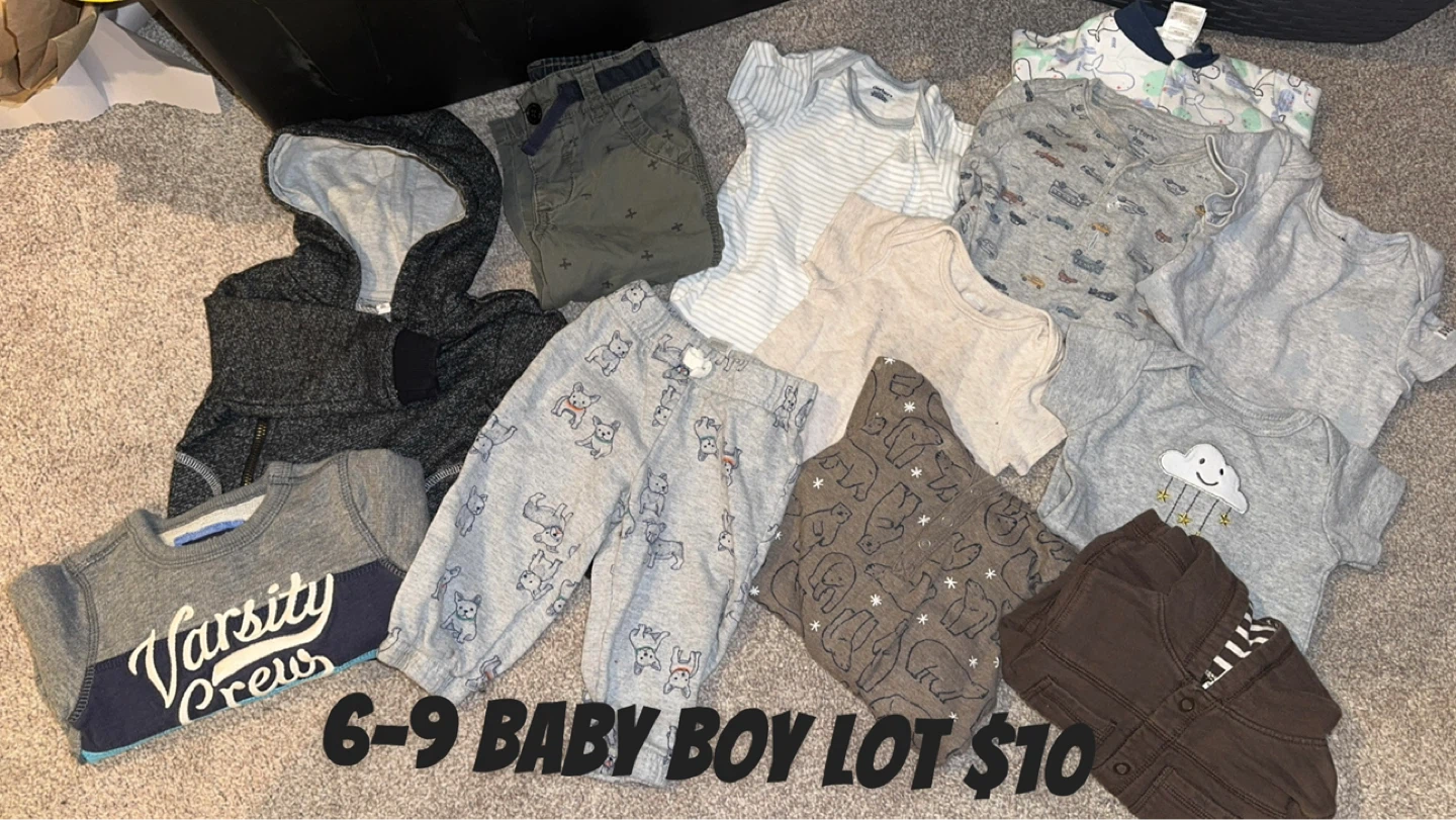 Baby Boy Clothes Lot - 6-9 Months