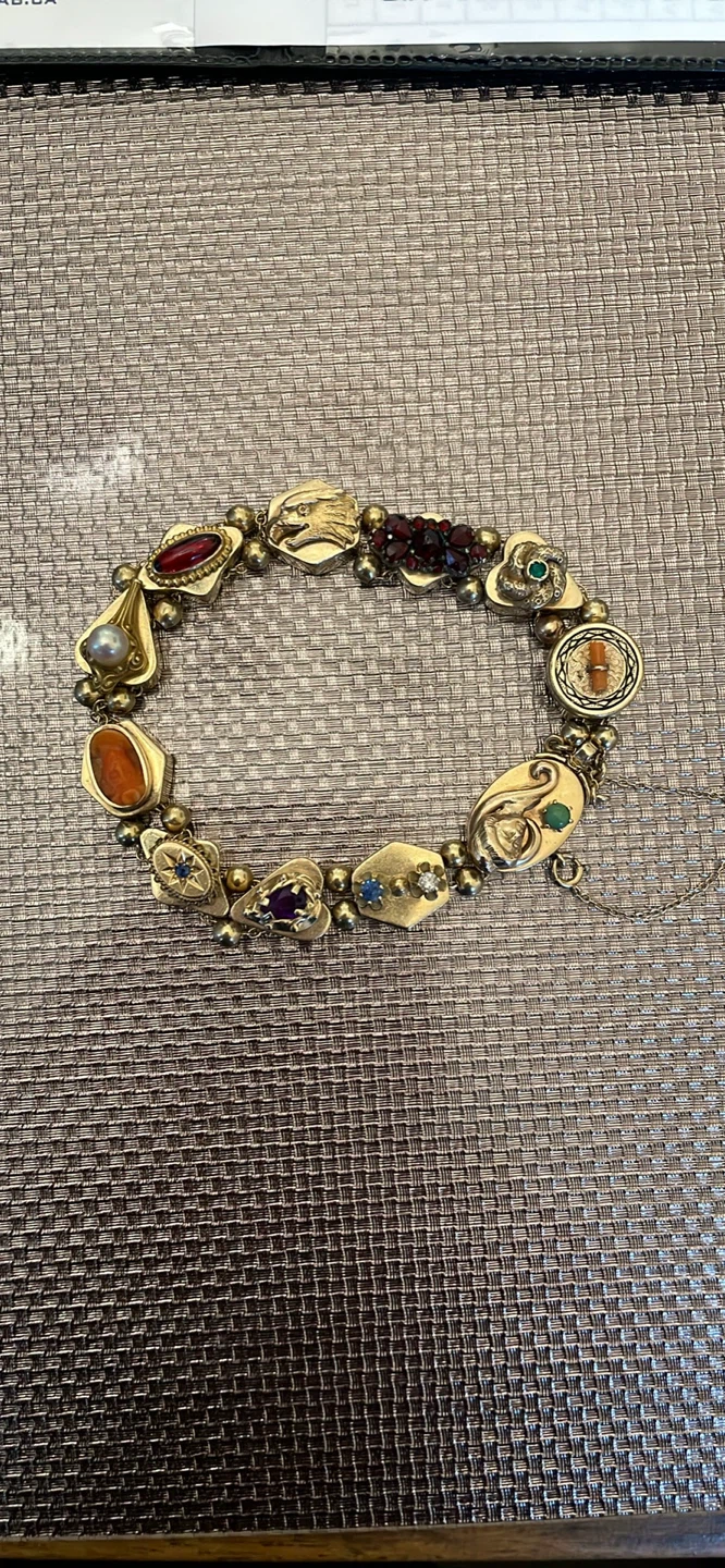14k Yellow Gold Slide Bracelet 8” long - photo 4