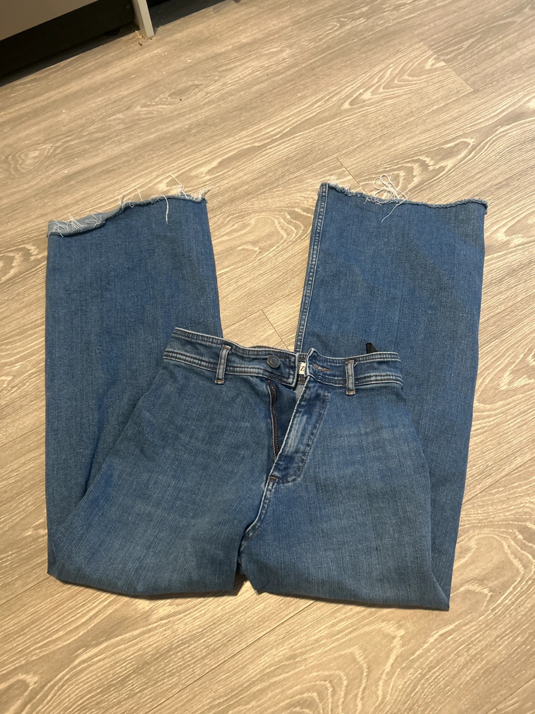ZARA Wide Leg Jeans - Blue Denim