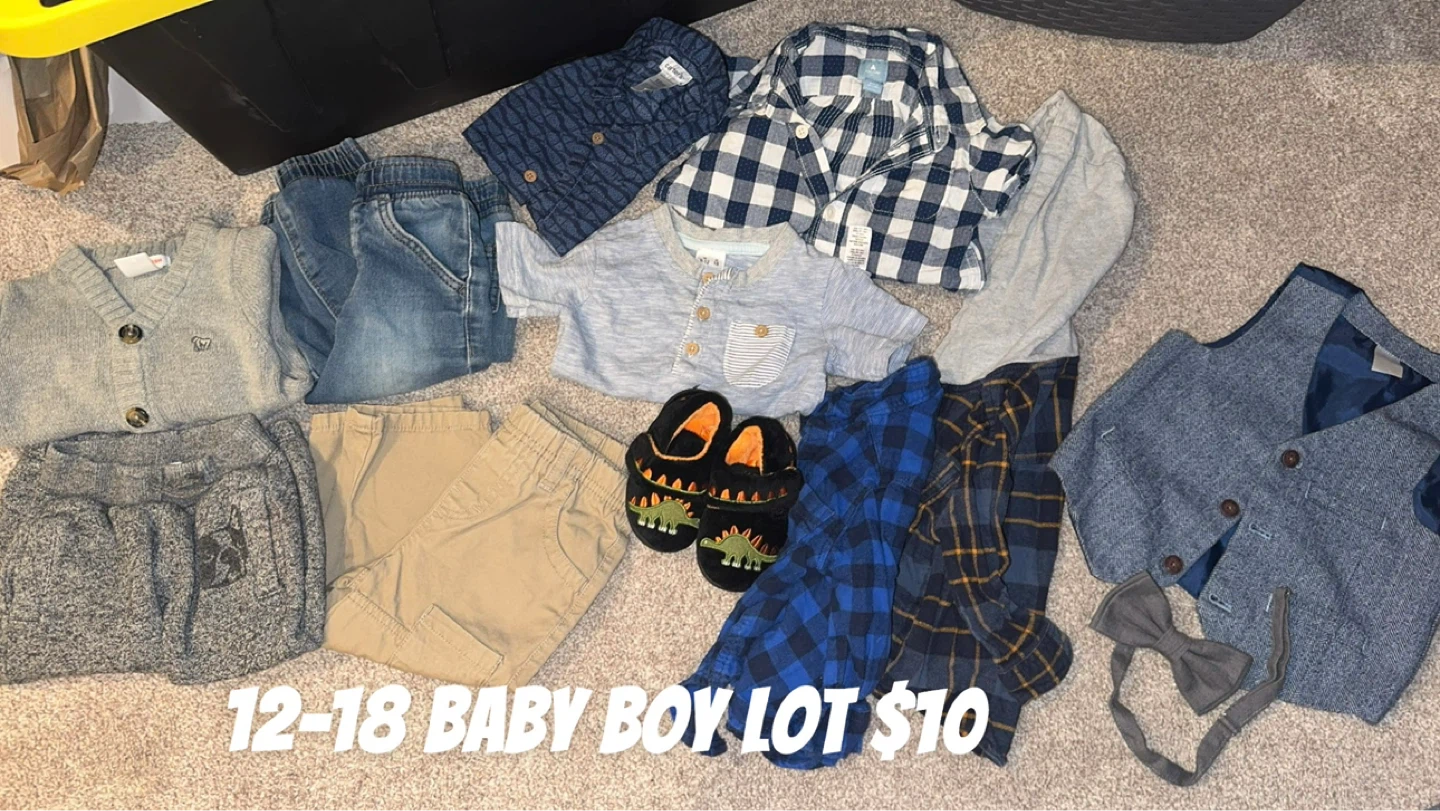 Baby Boy Clothes Lot (12-18 Months)