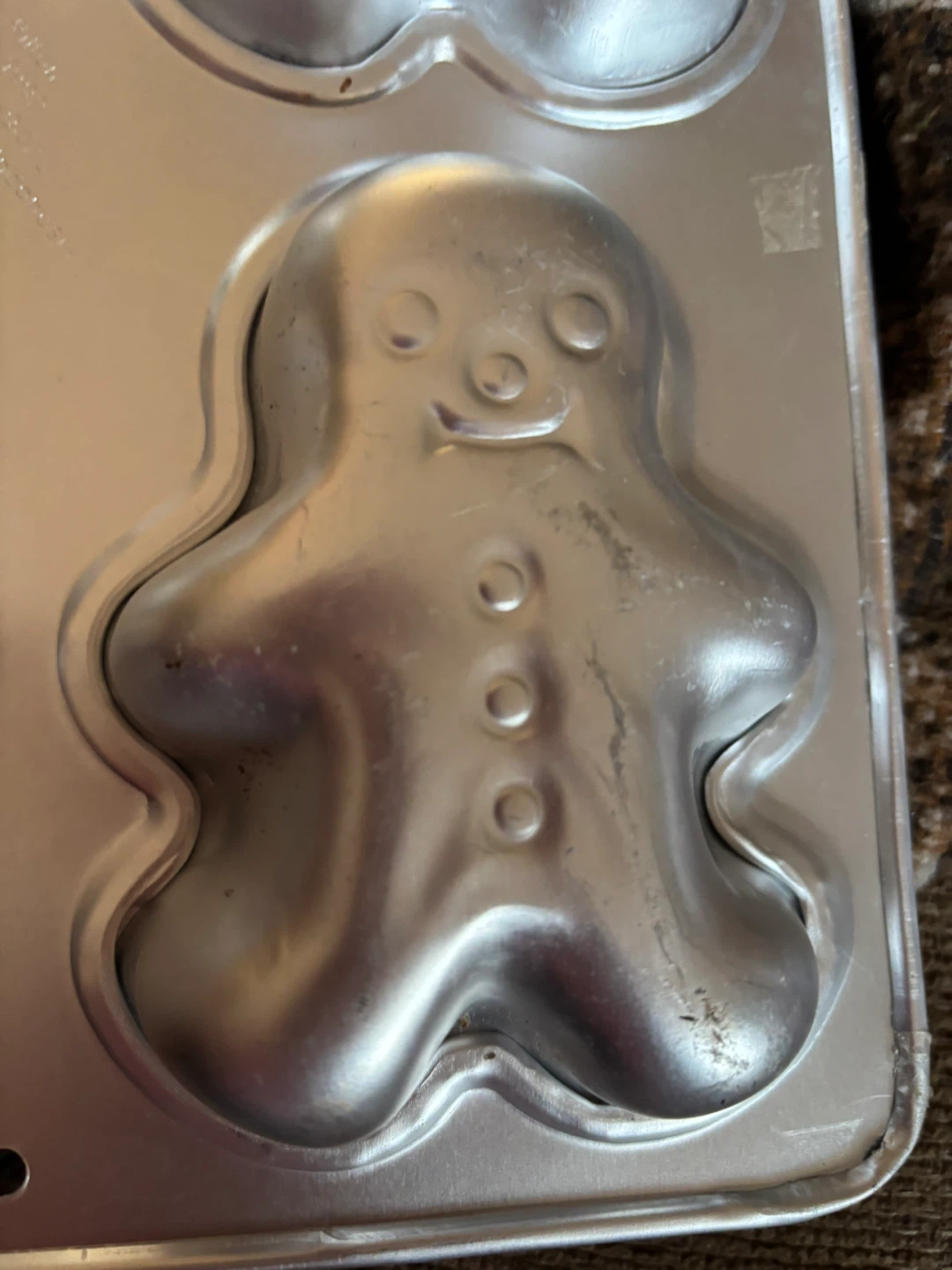 vintage Wilton Gingerbread Man Muffin Pan 4-Cavity - photo 4