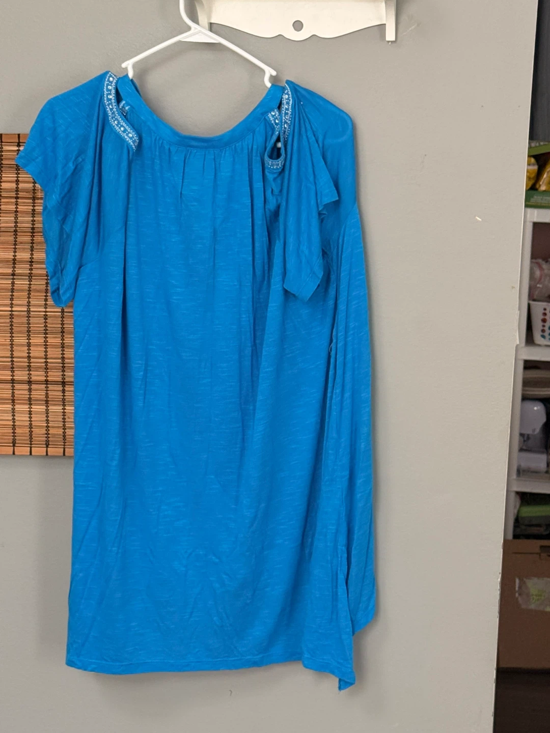 INC Blue Embellished Tunic Top 3X Brand New $79.50 - photo 3