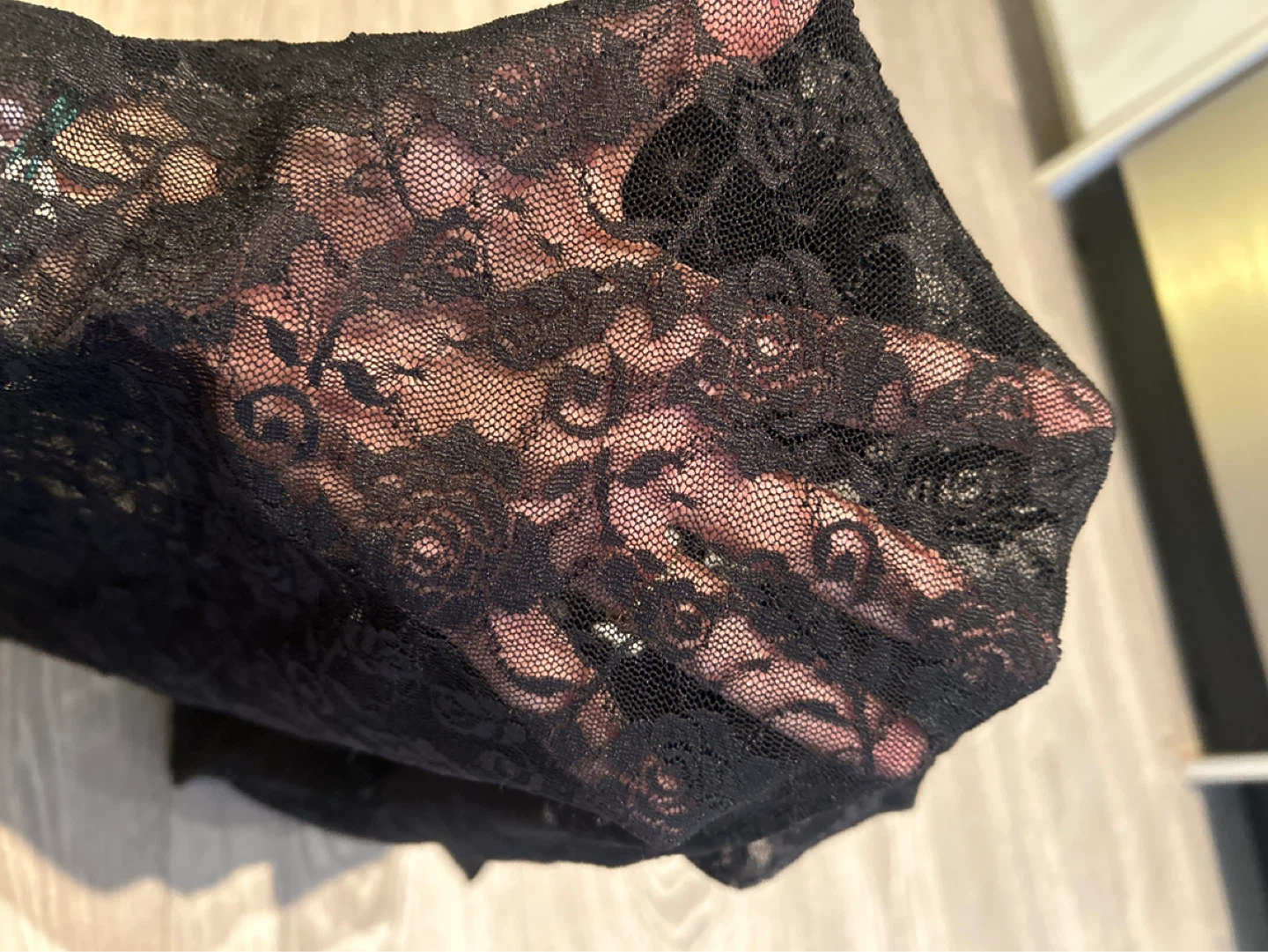 Urban Outfitters Black Lace Mock Neck Top XS-TP - photo 2