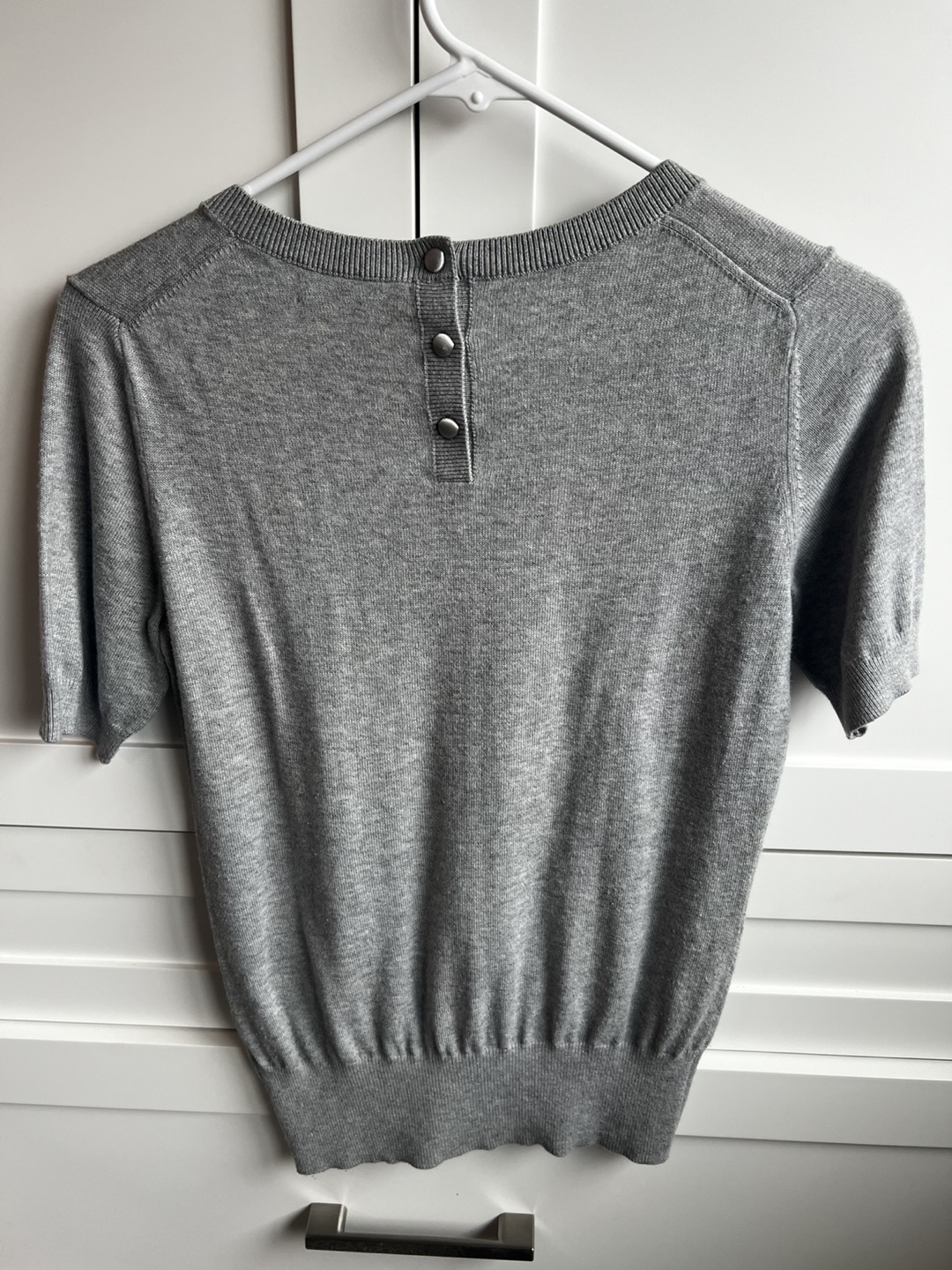 Banana Republic Grey Short Sleeve Sweater Size S - photo 2