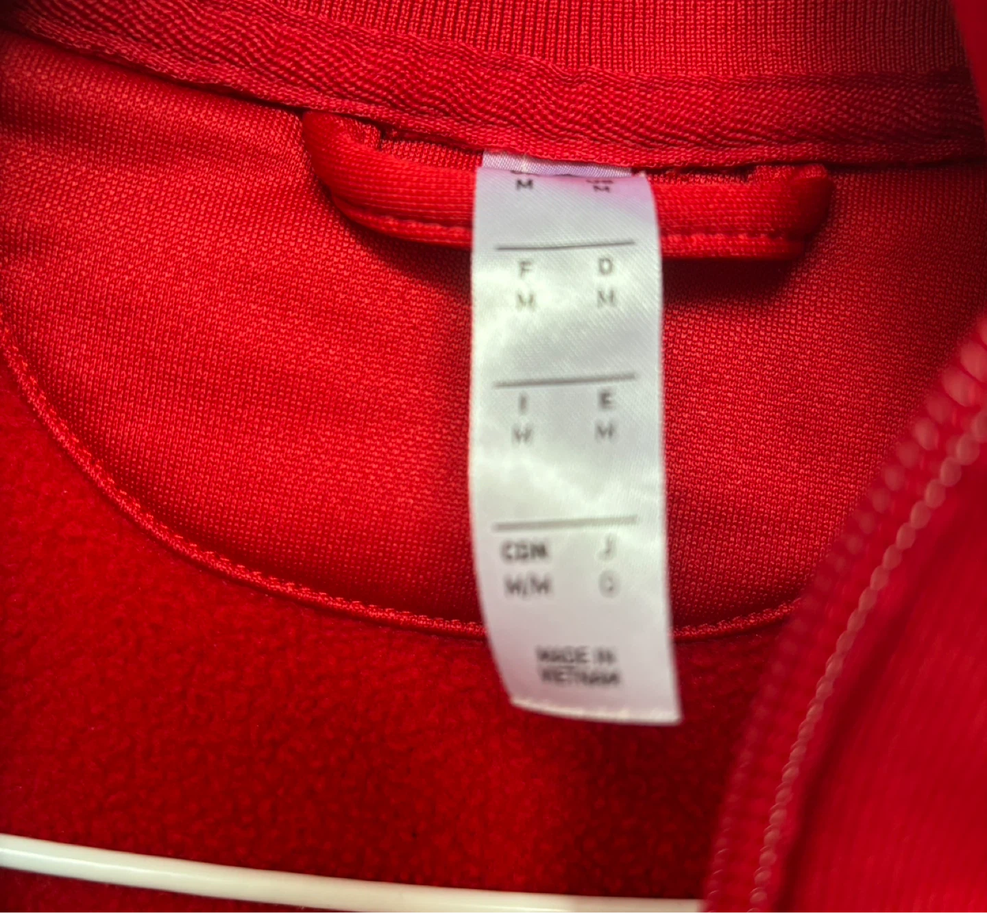 Adidas Track Jacket Red Logo Crest Size M - photo 2