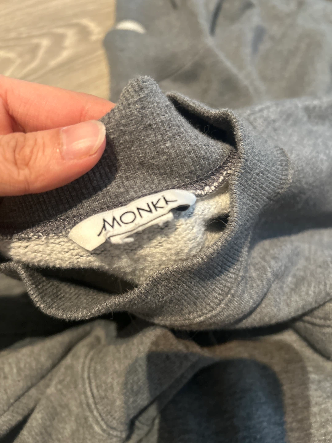 MONKI Grey Crewneck Sweatshirt - photo 2