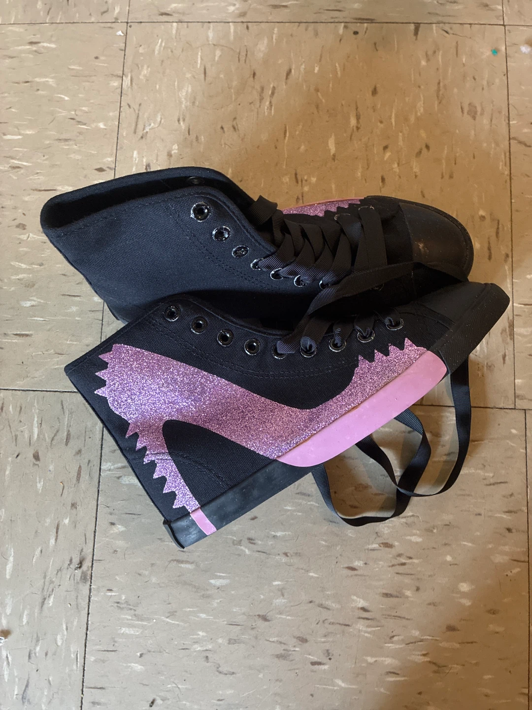 BIG CITY PUNK BLACK CANVAS High Top Sneakers - photo 2