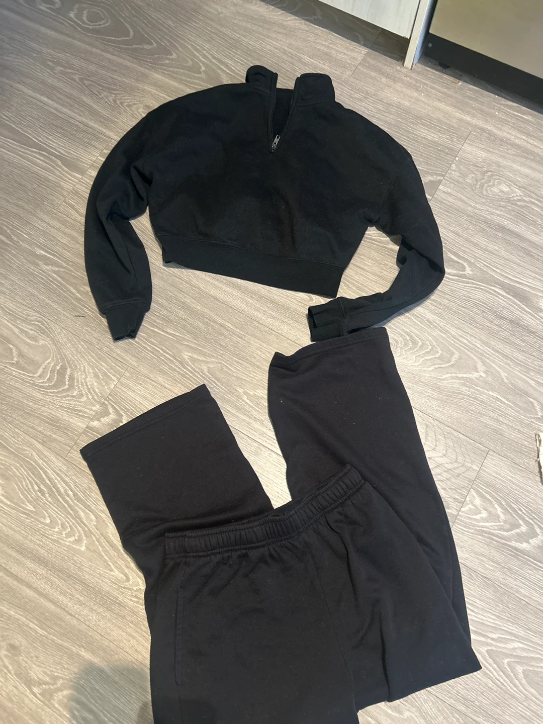 Refuge Athletics Black Pullover and Pants Set - Size S