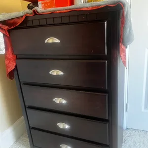 brusali 4 drawer dresser brown Ikea Brusali 4 Drawer Tall Dresser in brown stained oak veneer | in Borrowash, Derbyshire