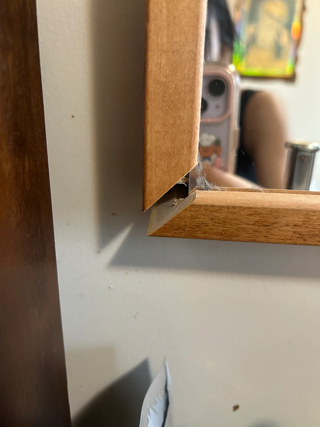 Wooden Framed Mirror - photo 4