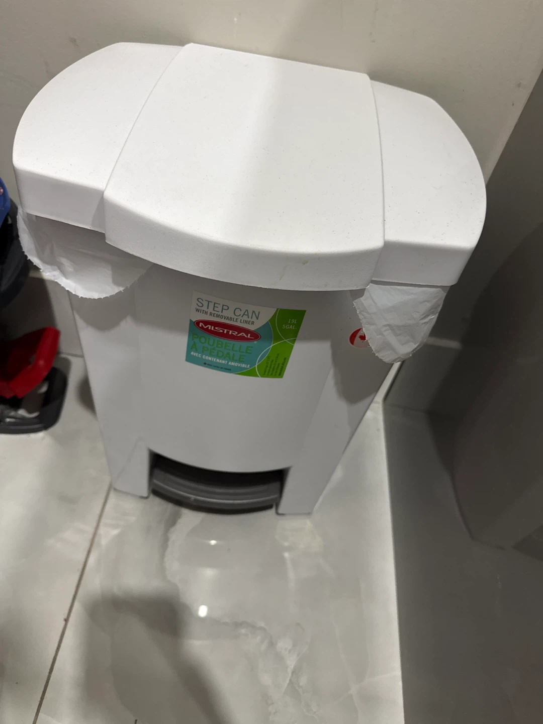 Mistral Step Can Trash Can with Removable Liner