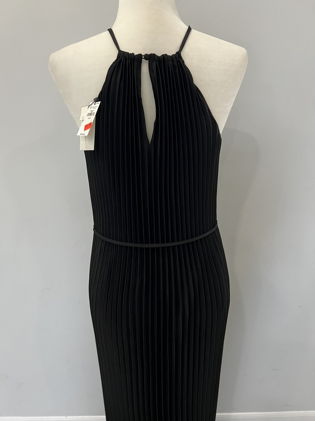 NEW Banana Republic Black Pleated Halter Maxi Dress - photo 3