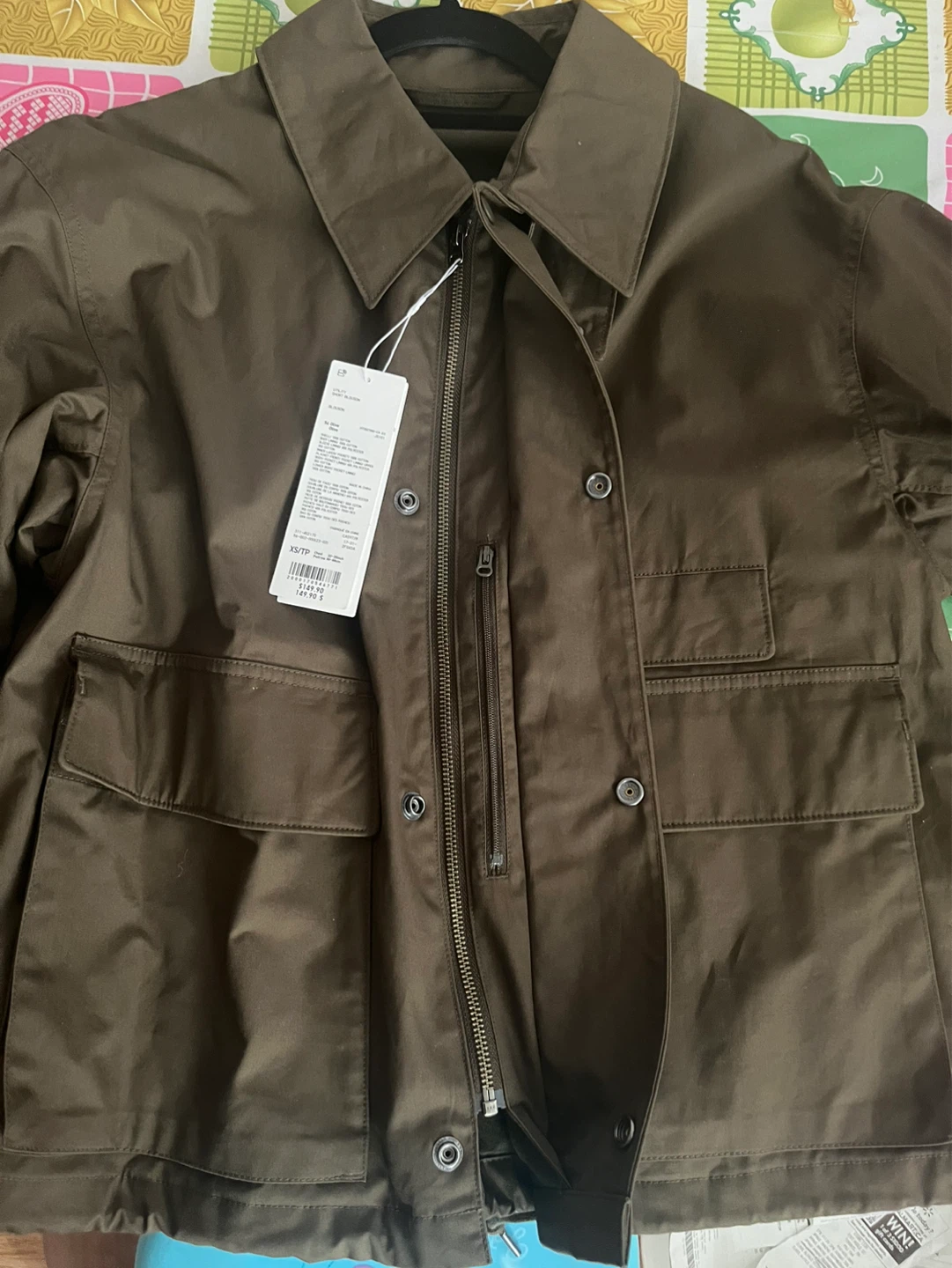 Uniqlo U Utility Short Blouson Jacket - Olive XS Unisex - photo 3