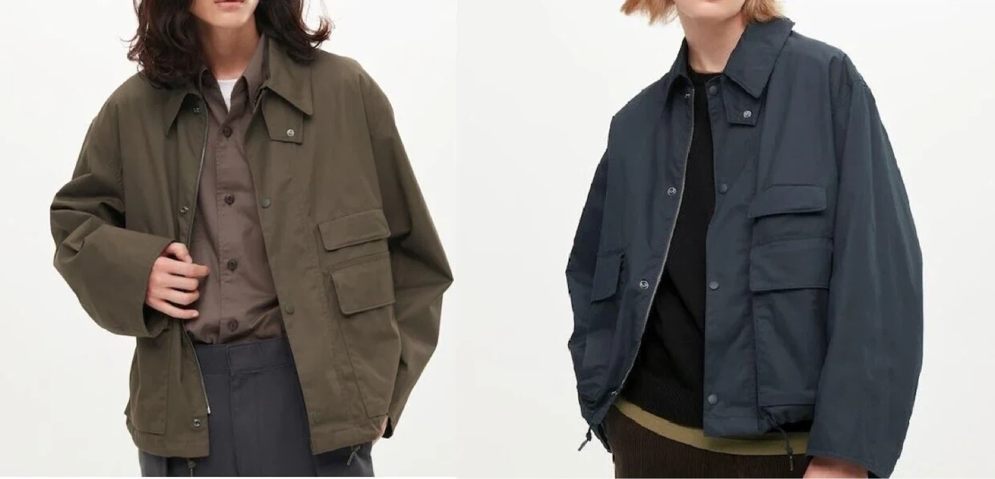 Uniqlo U Utility Short Blouson Jacket - Blue Size XS Unisex - photo 5