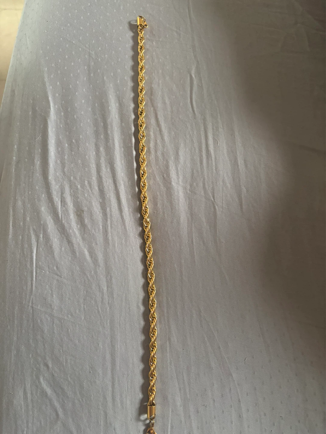 18KGP Gold Rope Chain Necklace