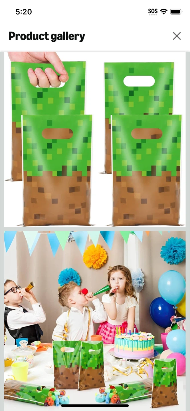 New-50pcs  Minecraft Themed Party Bags