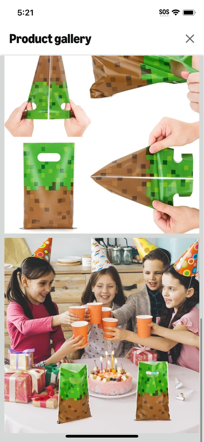 New-50pcs  Minecraft Themed Party Bags - photo 5
