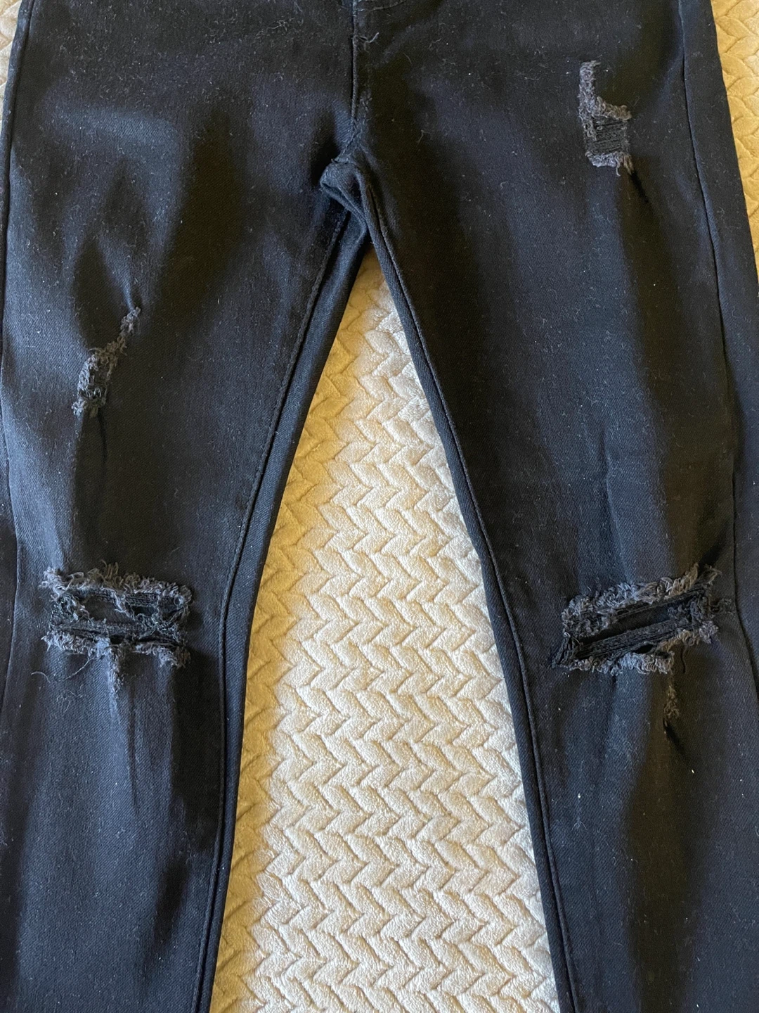 Inner Creations Black Distressed Skinny Jeans - photo 4